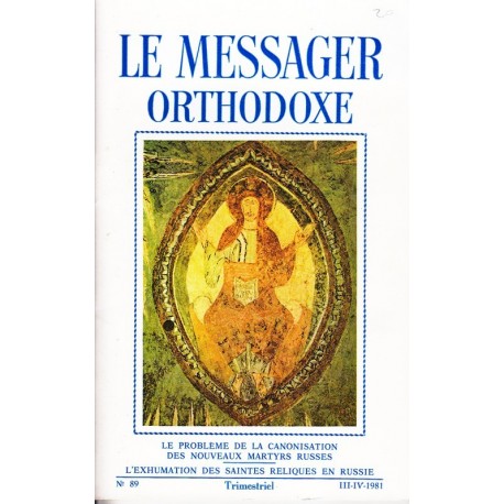Le messager orthodoxe n° 89 Année 1981