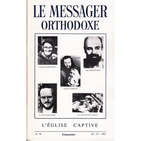 Le messager orthodoxe n° 94 Année 1983