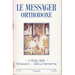 Le messager orthodoxe n° 78 Année 1978