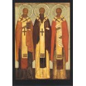 Reproduction icône de Léonide Ouspensky. Les Trois Saints Hiérarques