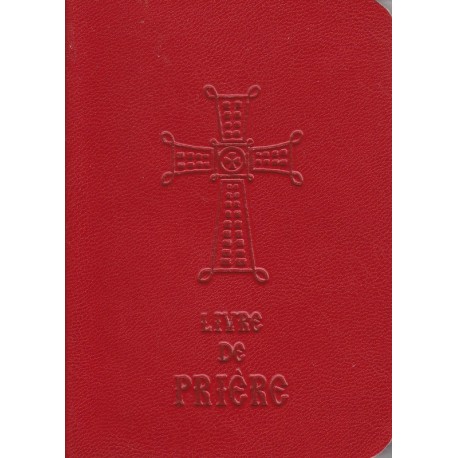 Livre de prière de poche couverture rouge