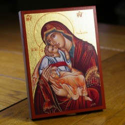 Icône de la Mère de Dieu Gliko 10 cm x 13 cm