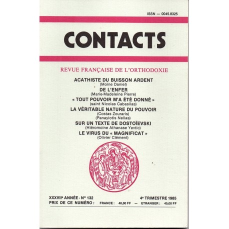 Contacts n° 132 - 4° trimestre 1985