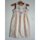 Robe sans manche à rayures tissées couleur sable - 4 - 5 ans