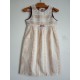 Robe sans manche à rayures tissées couleur sable - 4 - 5 ans