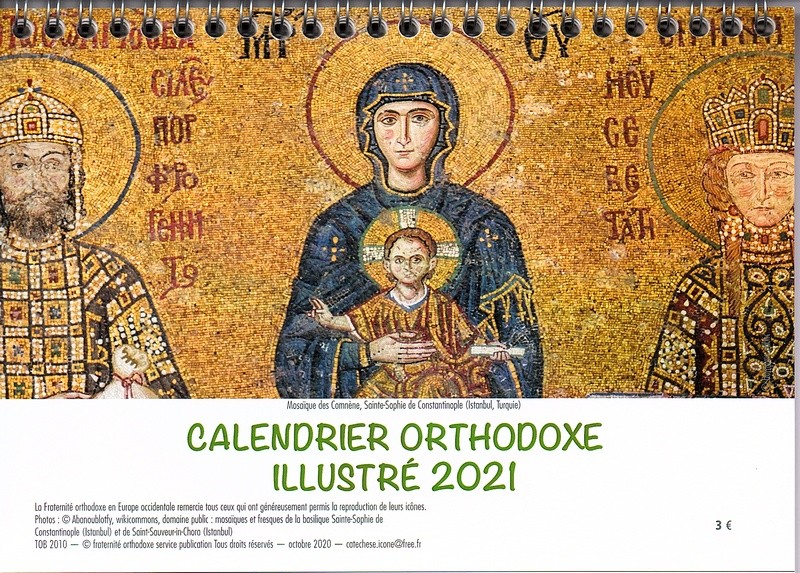 Calendrier Orthodoxe Russe 2022 - Calendrier Mensuel 2022