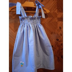 Robe smockée cactus 4 ans