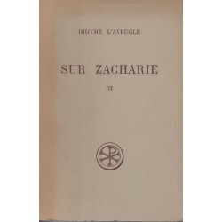 Sur Zacharie III - Didyme l'Aveugle - Occasion