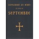 Supplément au Ménée du mois de septembre