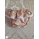 Bloomer beige à gros pois blanc