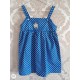 Robe à pois bleu 5 ans