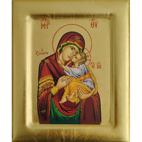 Icône de la Mère de Dieu Eléousa 17 cm x 14 cm