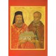 Carte reproduction icône de Saint Nectaire et saint Simon le Myroblite