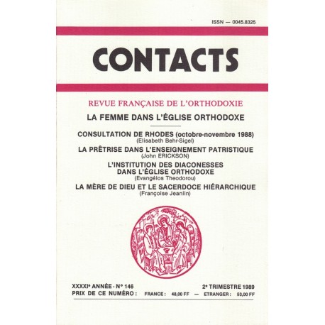 Contacts n° 146. 2° trimestre 1989