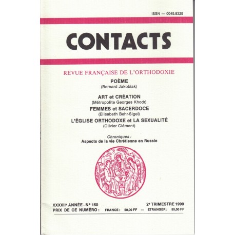 Contacts n° 150. 2° trimestre 1990