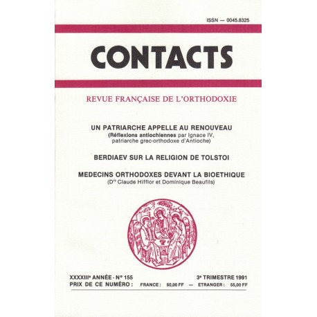 Contacts n° 155. 3° trimestre 1991