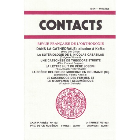 Contacts n° 162. 2° trimestre 1993