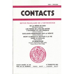Contacts n° 164. 4° trimestre 1993