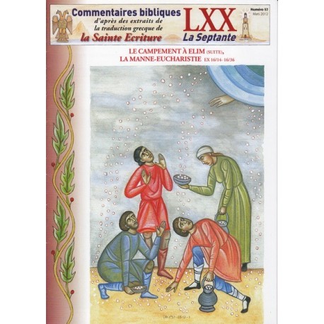 Le campement à Elim, la manne-eucharistie. Ex 16/14-16/36