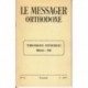 Le messager orthodoxe n° 74 Année 1977